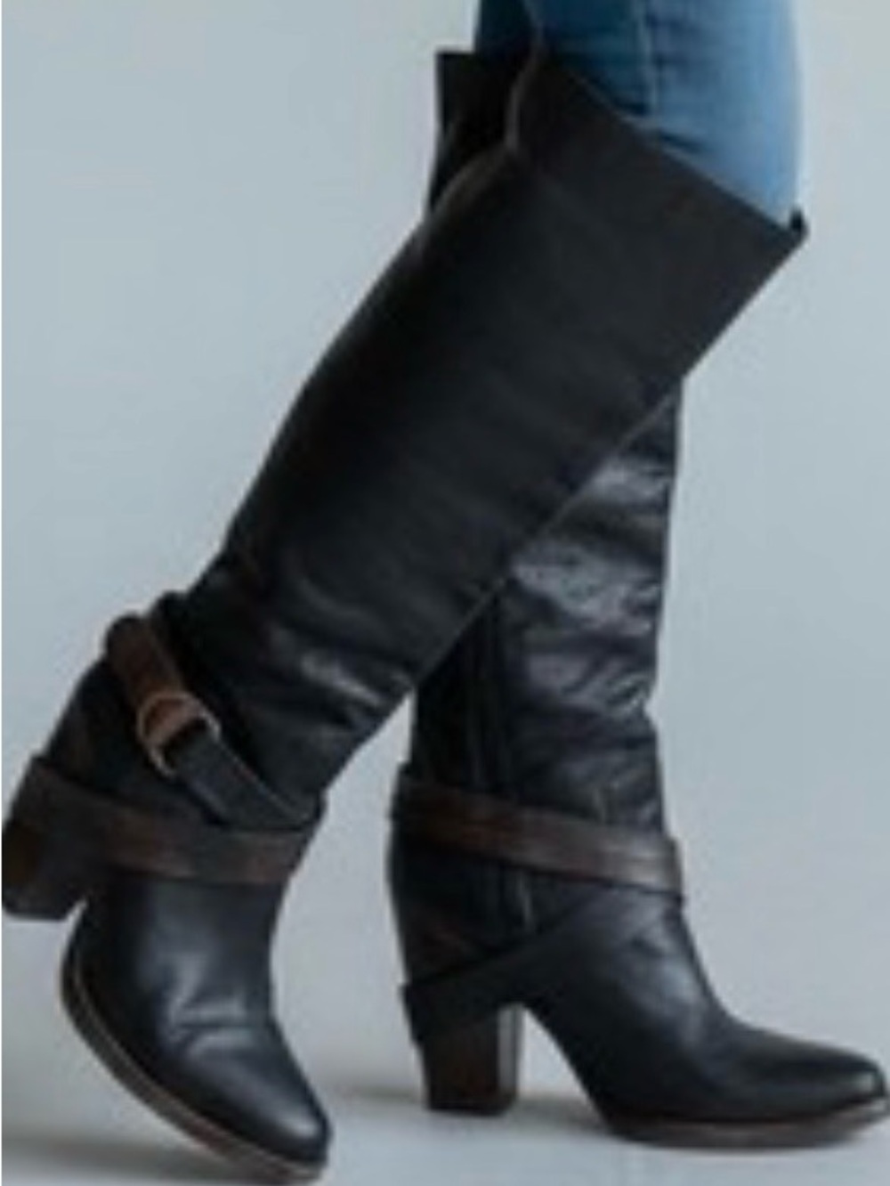 Steve Madden Rockie Knee Length Leather Boots